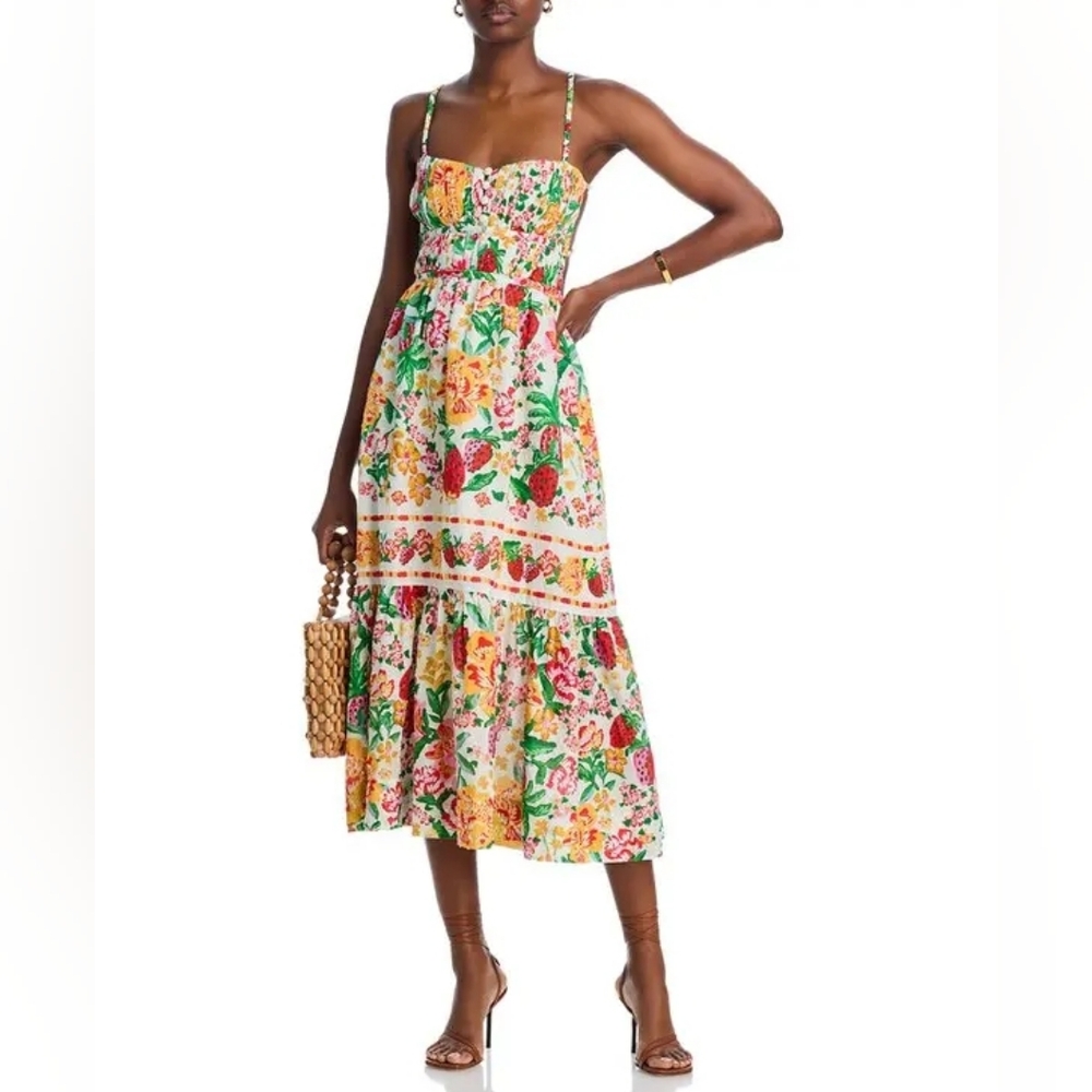 FARM Rio Multicolor Floral Backless Sundress - Picture 9 of 12
